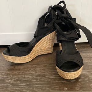Ugg leather wedges, size 5.5